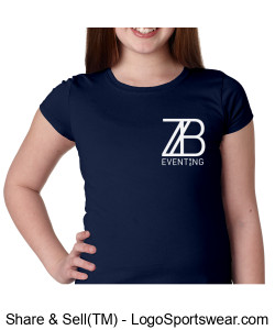 ZB Eventing Youth Navy T-Shirt Design Zoom