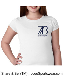 ZB Eventing Youth White T Shirt Design Zoom